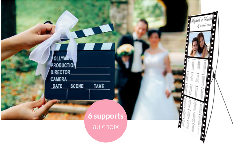 Plan de table mariage cinéma