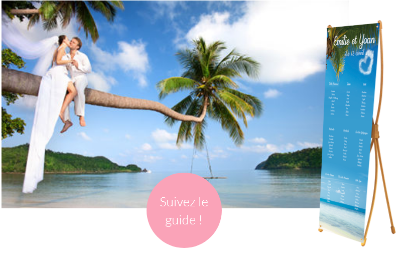 Plan de table mariage voyage
