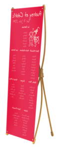 Plan de table mariage sur X-Bamboo couleur rouge