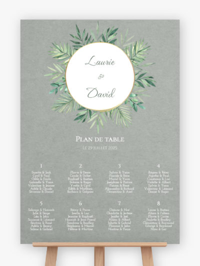 Plan de table mariage - Carte du monde