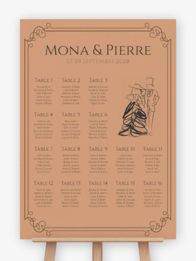Plan de table mariage - Elégance chic